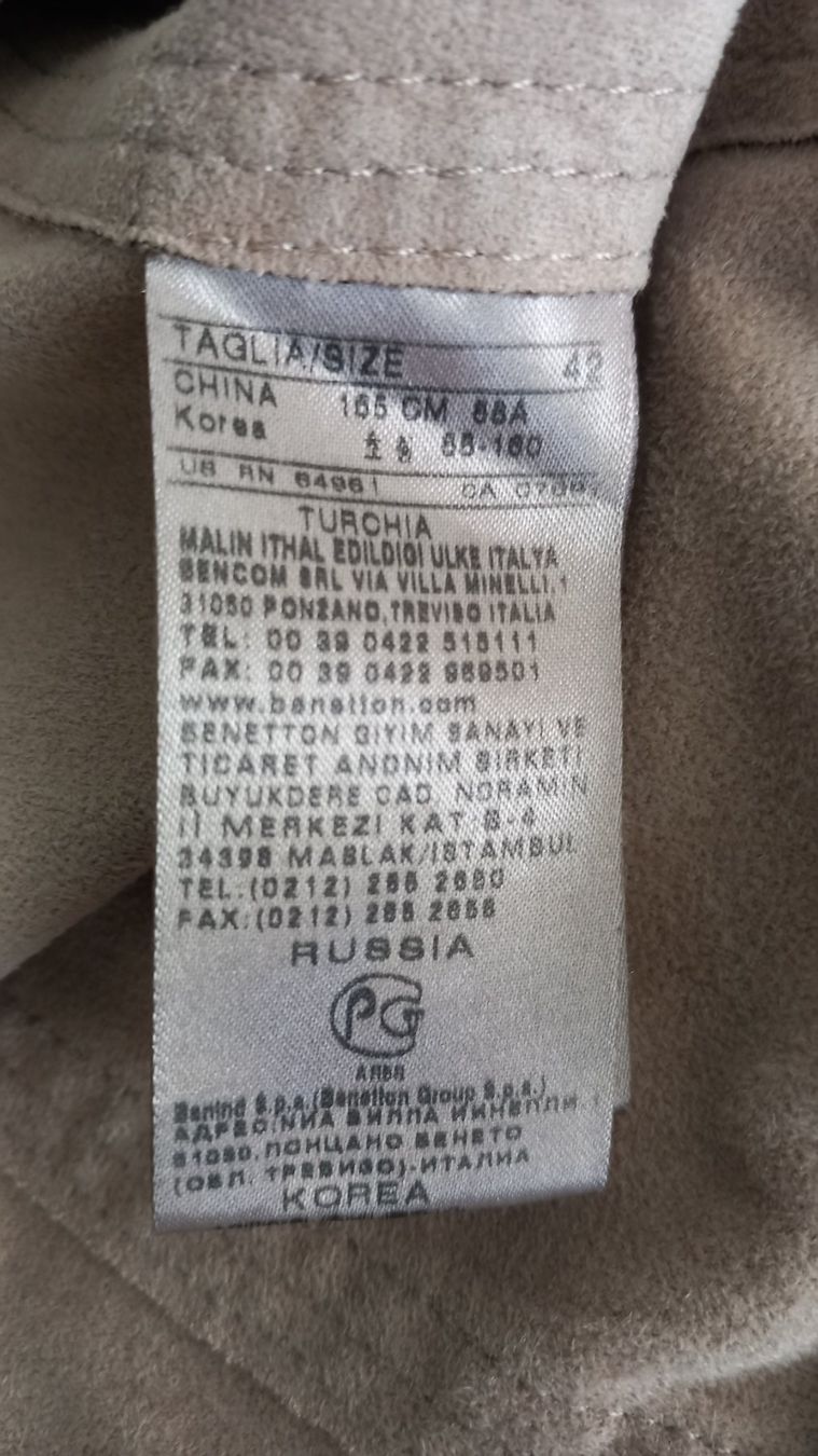 Benetton Giacche: Jacke Benetton wildlederoptik, gr s – Usato da Eggersriet venduto da Taylorjam 4