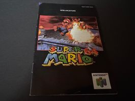ANLEITUNG FÜR SUPER MARIO 64 NINTENDO 64