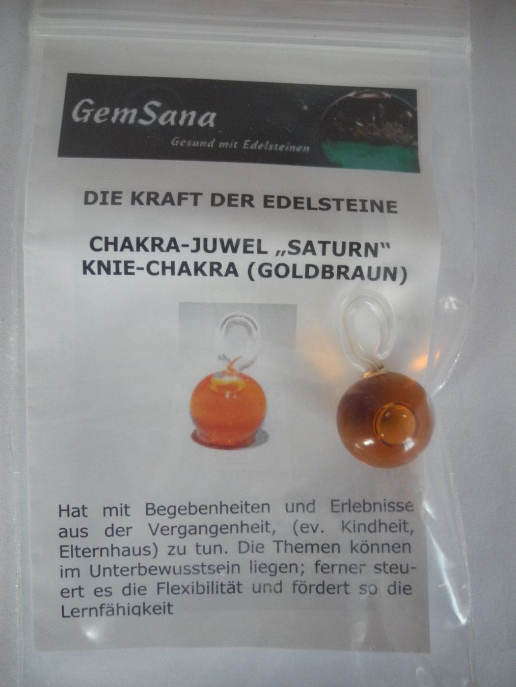 Minerali & Pietre curative: Chakra-Juwel "Saturn" Knie-Chakra – Nuovo e nell'imballaggio originale da Kottwil venduto da Crazyrolf