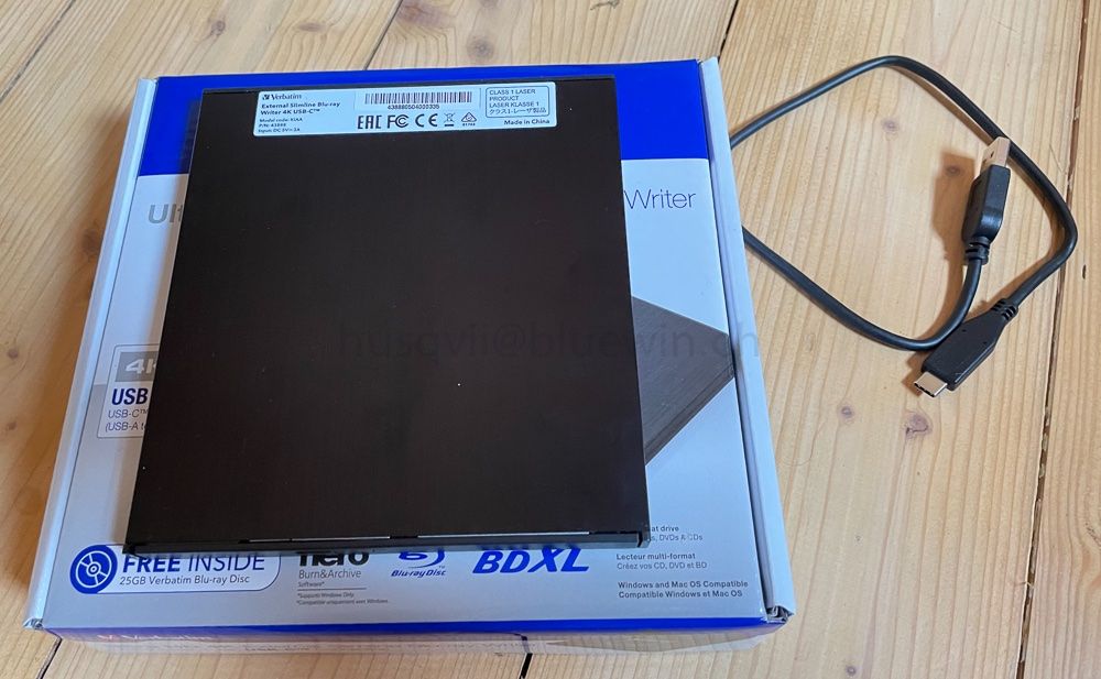 Bluray Writer External Slimline Ultra HD 4K Verbatim Kaufen auf Ricardo