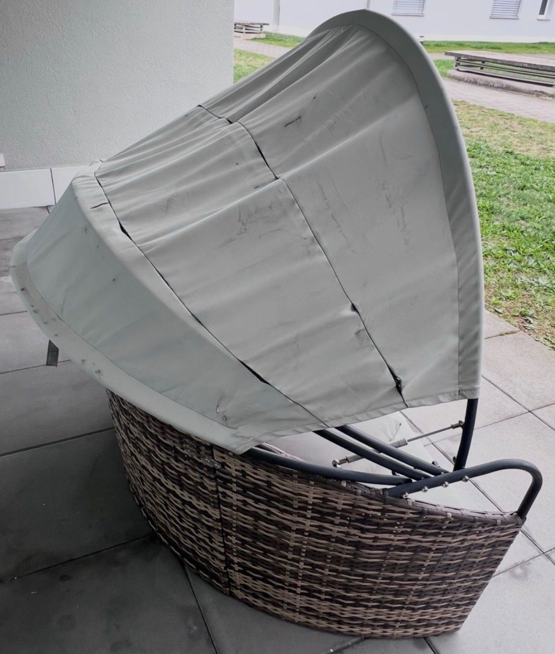Sofas: tectake Polyrattan-Sonneninsel mit Sonnendach – Gebraucht aus Oberglatt ZH von santonic79 5