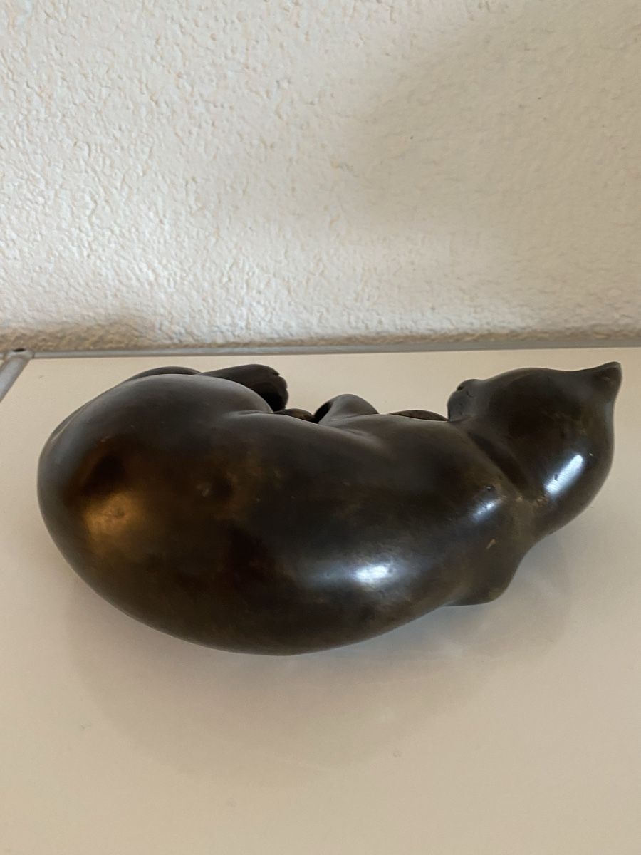 Sculture & Statue: Bronze Katze schlafend – Nuovo e nell'imballaggio originale da Zürich venduto da eileenchen1 5
