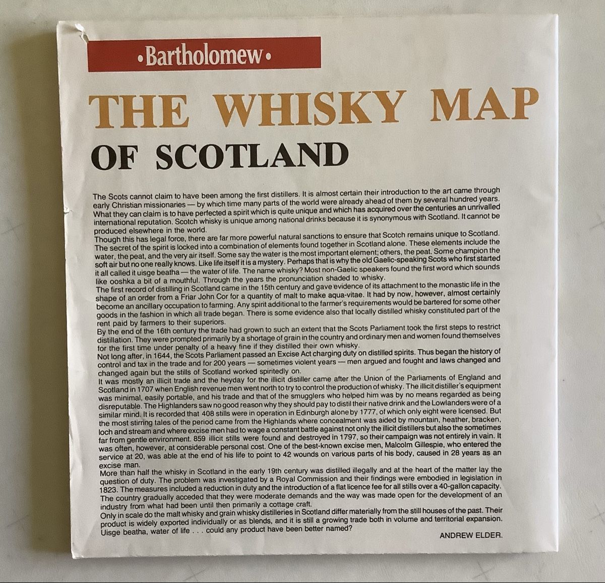 Cartine & Atlanti: Whiskykarte von Schottland – Usato da Basel venduto da Imack 1