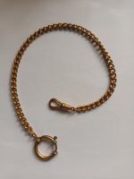 Goldfarbene Taschenuhrkette mit Federringverschluss