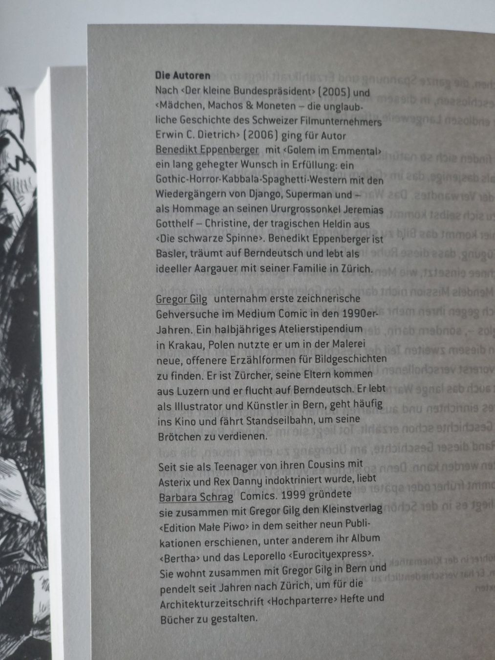 Fumetti: Schweizer Graphic Novel GOLEM IM EMMENTAL Eppenberger – Nuovo (secondo la descrizione) da Dürnten venduto da Bachtelrider_ 9