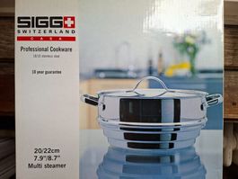 Dampfgarer Aufsatz 20/22 mit Deckel, original verpackt