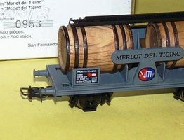 Electrotren H0 0819: SBB Wein-Fasswagen VITI-Merlot, limit.