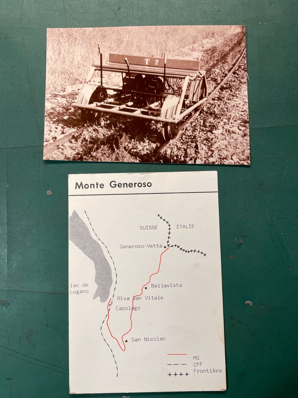 Poster & Bilder: Monte Generoso – Gebraucht aus Bissone von Orson 2