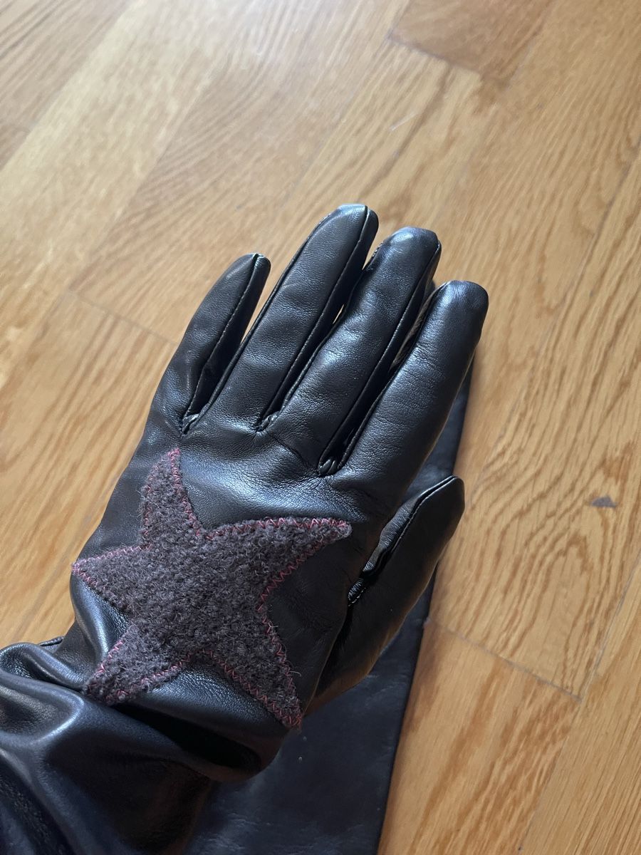 Handschuhe & Handstulpen: Lederhandschuhe mit Stern, schwarz, Grösse 7,5 – Neu (gemäss Beschreibung) aus Rüschlikon von Lajniii 6