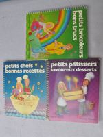 3 livres Mondo : petits chefs bonnes recettes, pâtissiers...