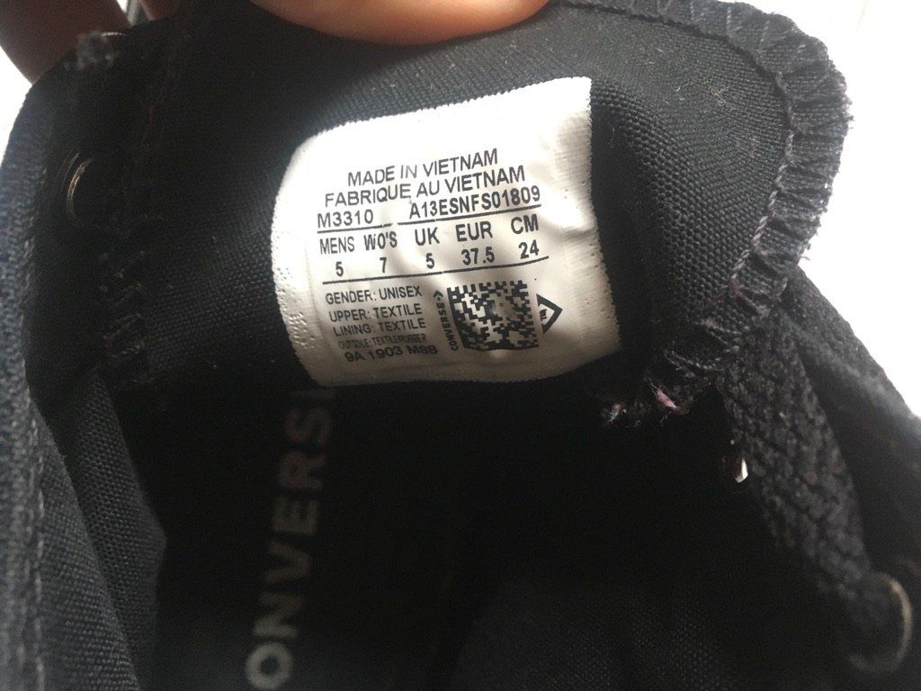 Converse Scarpe da uomo: converse voll-schwarz, 37.5 – Usato da Winterthur venduto da Wintifrosch 6