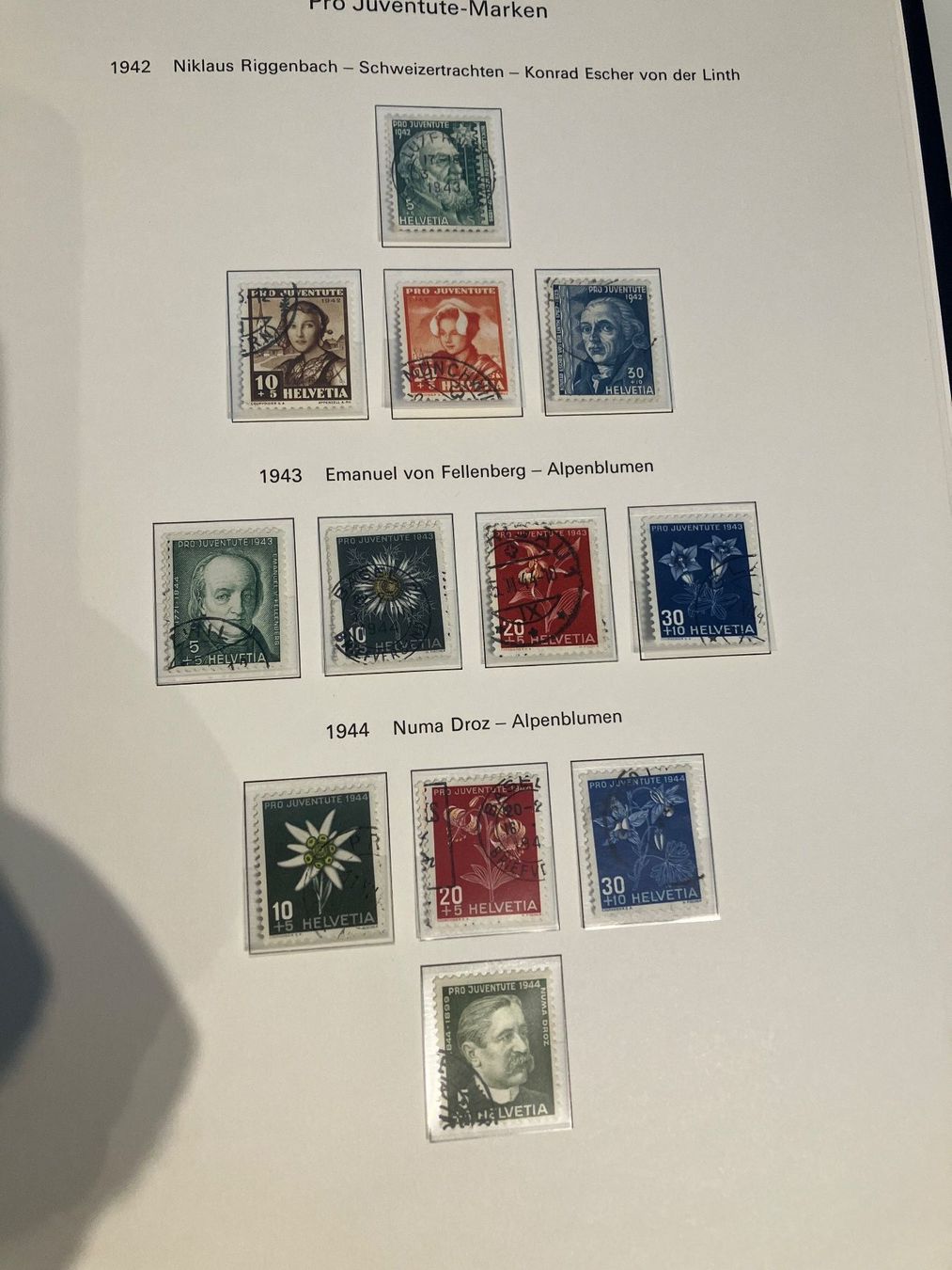 Tous les timbres: Pro Juventute ab 1912 -1974 – D'occasion à Baar par Ramona10 7