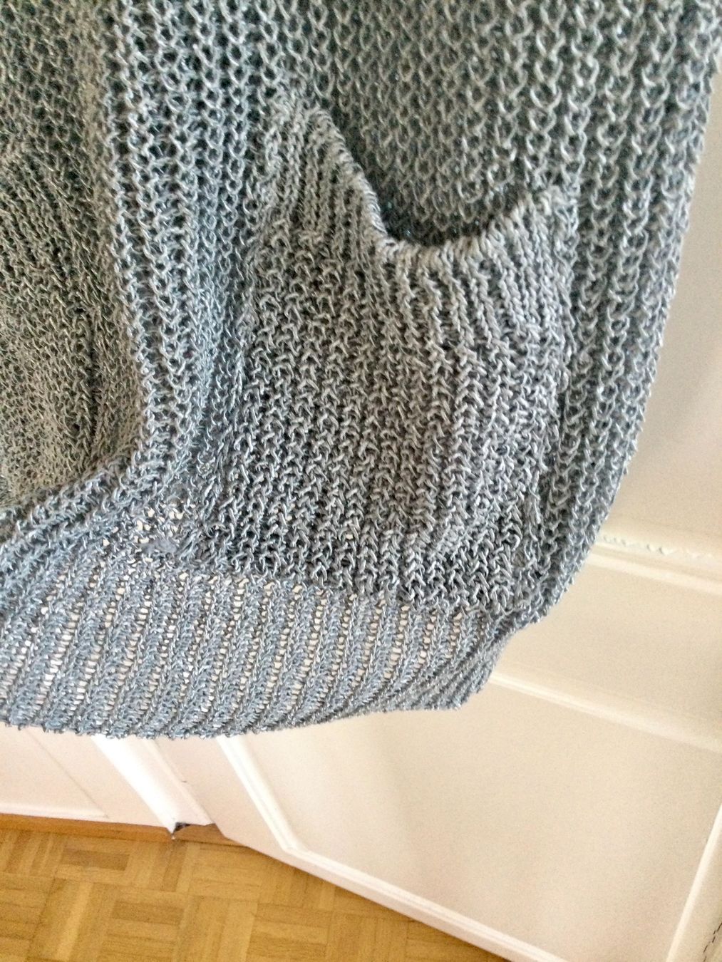 Zara Top: Strick Pullunder luftig hellblau Zara, S, Baumwolle/ Leinen – Usato da Stäfa venduto da loveforeverlove 4