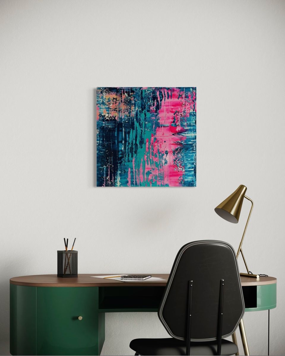 Dipinti: Original abstraktes Acrylbild 50x50 cm – Nuovo e nell'imballaggio originale da Kirchlindach venduto da GeibKeller 2