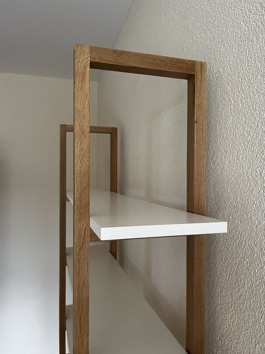 Scaffali: Bücherregal weiss mit Holz – Usato da Erlenbach ZH venduto da montecristo2 2
