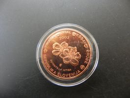 Medaille Probe Slowenien 5 Cents 2003