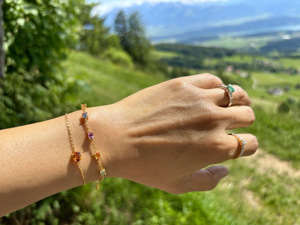 Armbänder & -reifen: Bracelet sapphire with gold 18k – Neu und originalverpackt aus Rapperswil SG von Gemstonebyyo 3