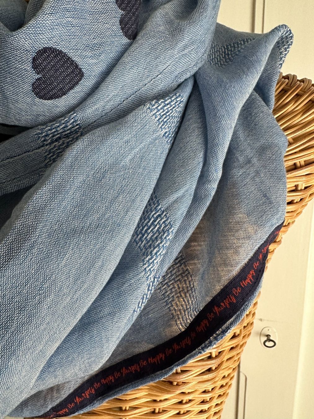 Foulards, Tücher & Schals: STREET ONE - Loop Schlauchschal blau mit Herzen – Gebraucht aus Zürich von Diazaio 2