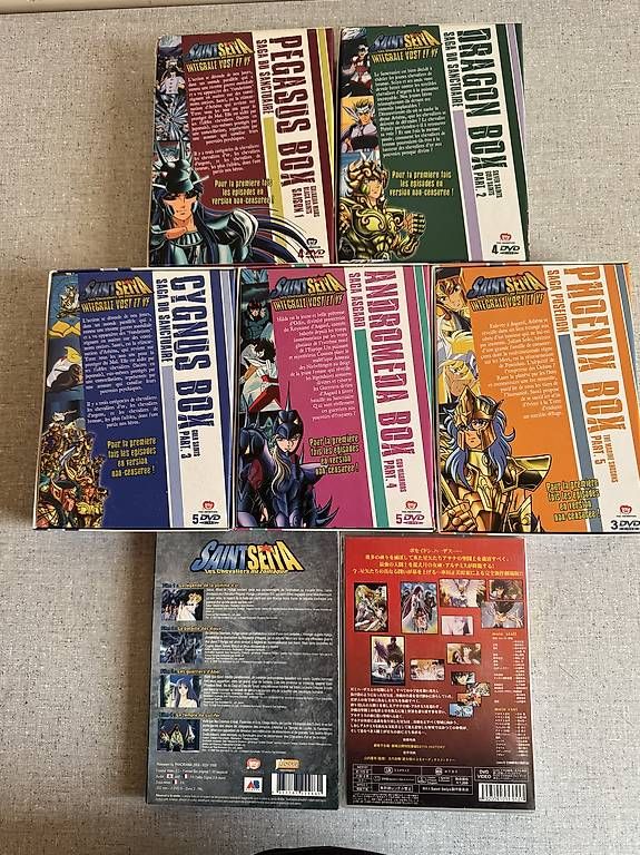 Tous les DVDs: DVD Saint Seiya complet  – D'occasion à Bernex par siral05 1
