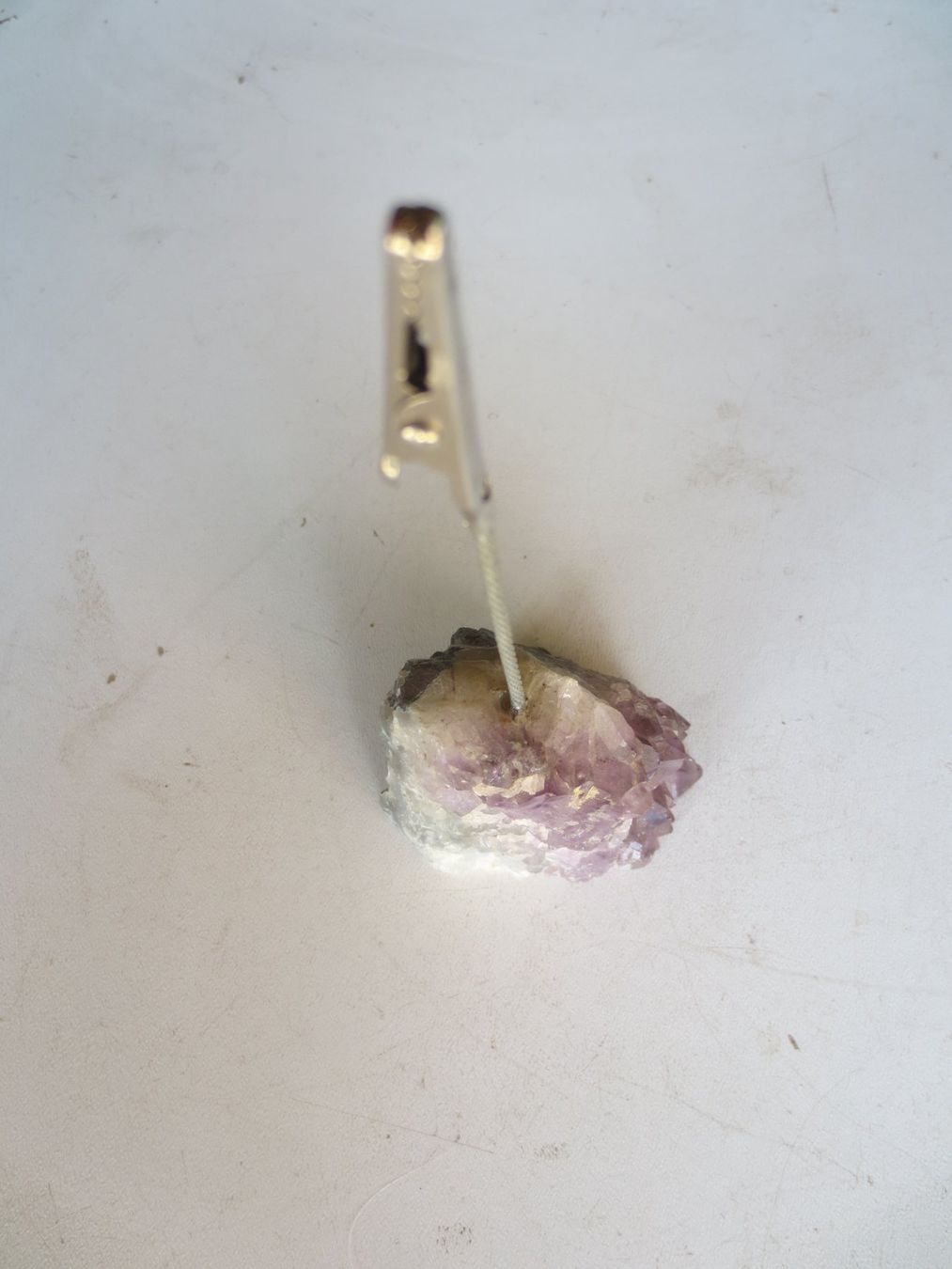 Mineralien & Heilsteine: Postkartenhalter auf Amethyst – Gebraucht aus Weier im Emmental von waefler03 1