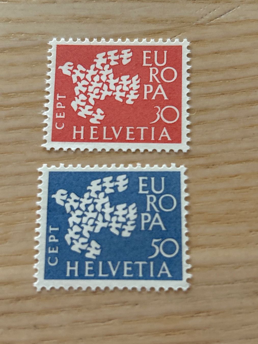 Tous les timbres: Briefmarke - Schweiz - Europa 1961 - postfrisch – Neuf (Voir description) à Villnachern par RicardoMary