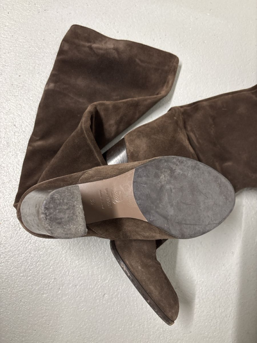 Navyboot Damenschuhe: Navyboot brown sued knee high boots – Gebraucht aus Zürich von kam_ysh2 2