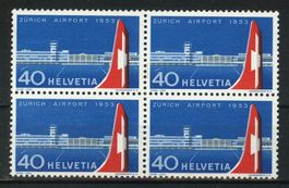 1953, Flughafen Zürich, Viererblock **