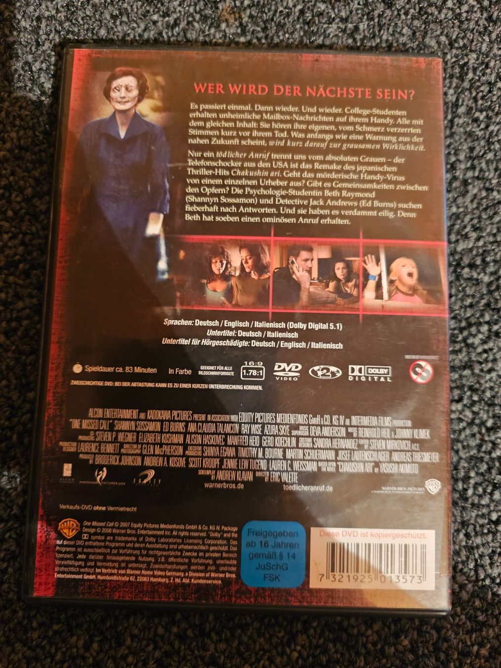 Tutti i DVDs: TÖDLICHER ANRUFE (13155) – Usato da Ruswil venduto da M71 1