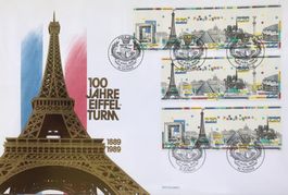 FDC MAXI 100 JAHRE EIFFEL-TURM