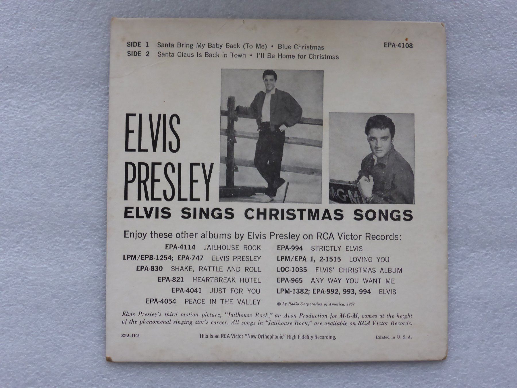 Dischi in vinile: Vinyl Single   EP ELVIS PRESLEY – Usato da Küssnacht am Rigi venduto da Mondkinder 3