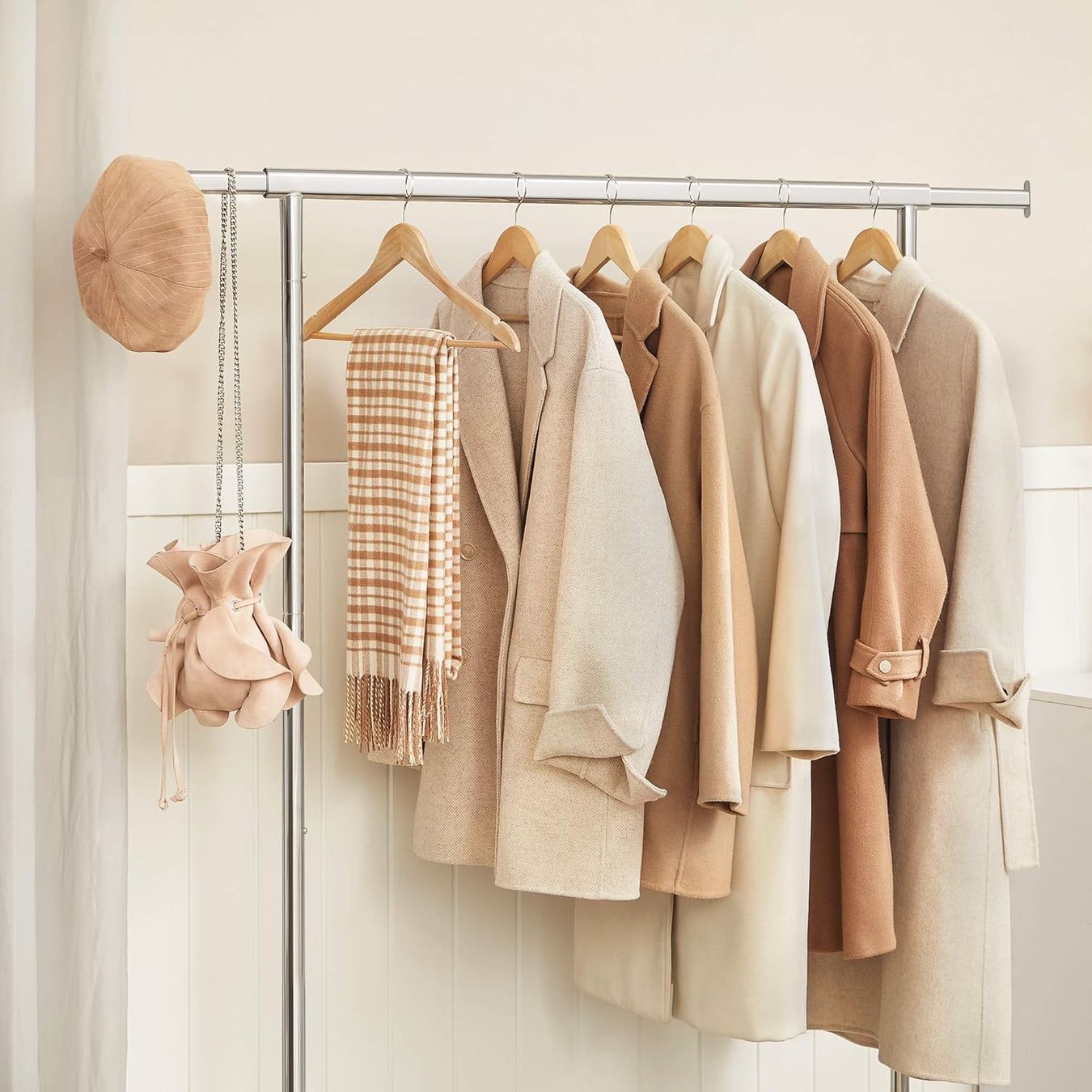 Guardaroba: Kleiderständer, 2er Set, Kleiderstangen mit Rollen – Nuovo e nell'imballaggio originale da Bülach venduto da StoreInShop.com 4