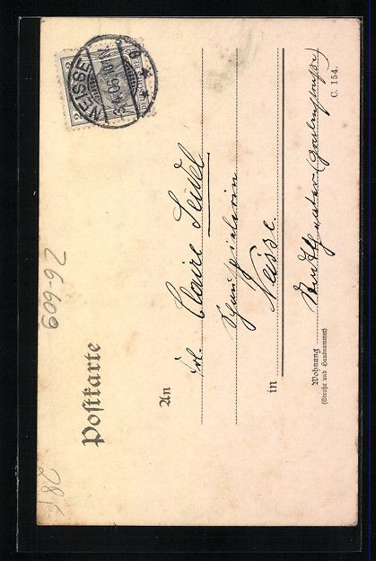 Cartoline postali: Künstler Handgemalt: Dame mit hübschem – Usato da Berlin venduto da bartko-reher 1