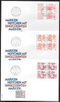 3 FDC Serie 595H-598H9 aus Markenheft Orts-ET 5.1.1979