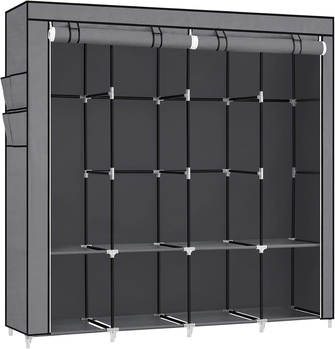 Kleiderschrank Stoff faltbar mit 4 Stangen Garderobe (Neu und originalverpackt) in Genève für CHF 87.9 – mit Lieferung auf Ricardo kaufen