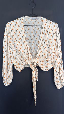 Sommerliche Bluse mit Blumenmuster,  S/M, Faithful the brand