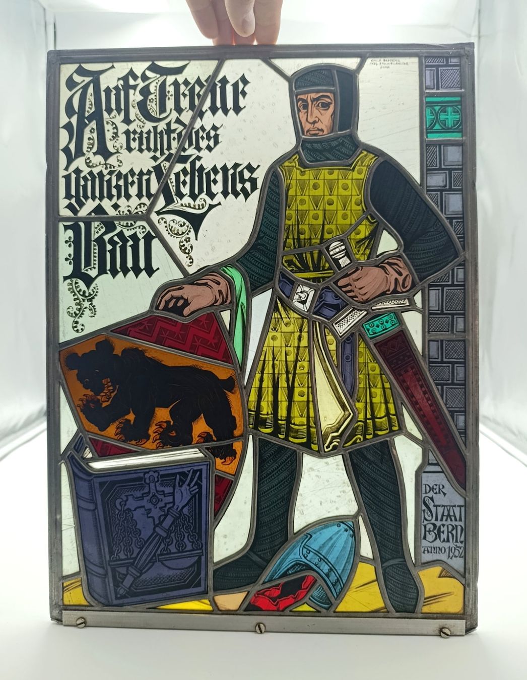 Altro in Antiquarato & Arte: Bleiglasbild Staat Bern Ritter Motiv – Usato da Wil SG venduto da Donaldus 2