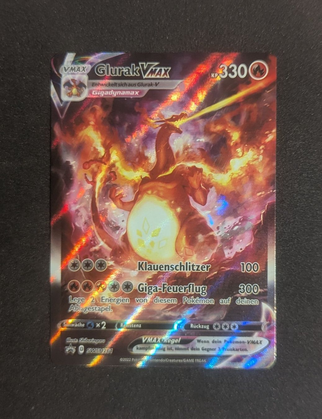 Pokémon Carte collezionabili: Charizard VMAX SWSH 261 DE – Usato da Zürich venduto da printz7