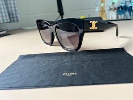 Celine Sonnenbrille Schwarz/Gold – Original mit Etui
