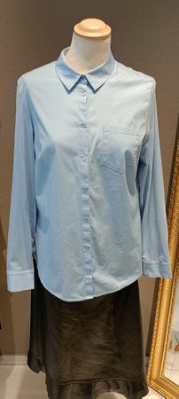 Commas Bluse, hellblau, Grösse 38, Baumwolle, Top Zustand