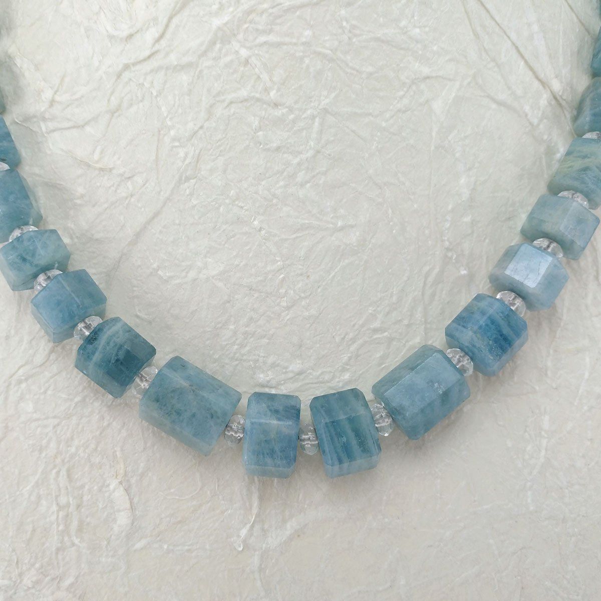 Catenine: Aquamarin Halskette – Nuovo e nell'imballaggio originale da Meilen venduto da Byrd-bijoux 1