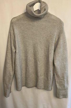 Rollkragen Pullover creme hellbeige S/M