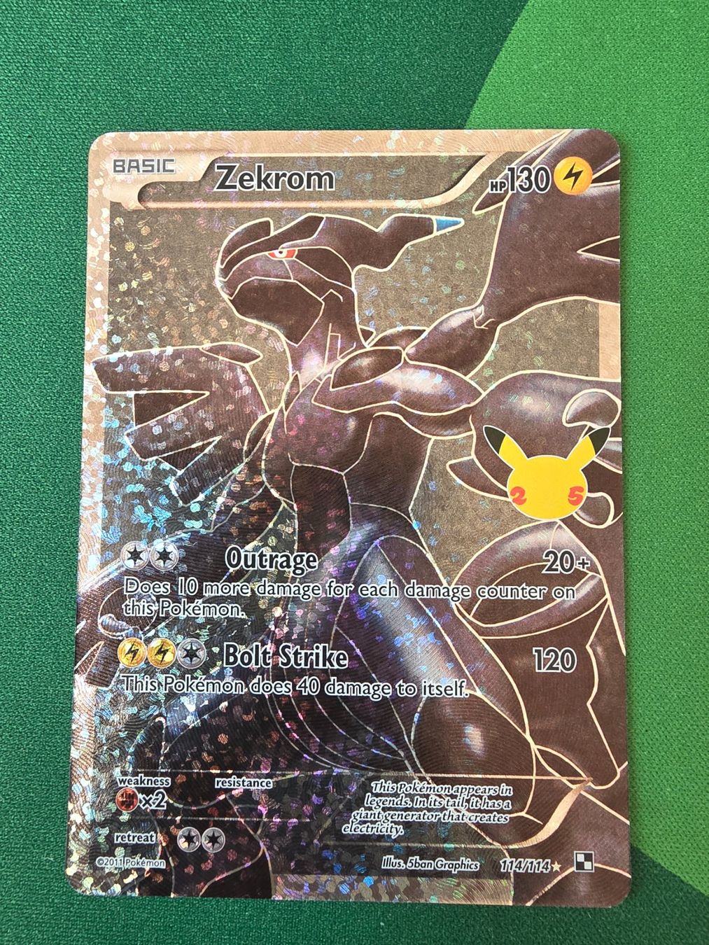 Pokémon Carte collezionabili: Pokemon Zekrom 114/114 Celebrations Englisch – Nuovo (secondo la descrizione) da Gossau SG venduto da worklifebalance