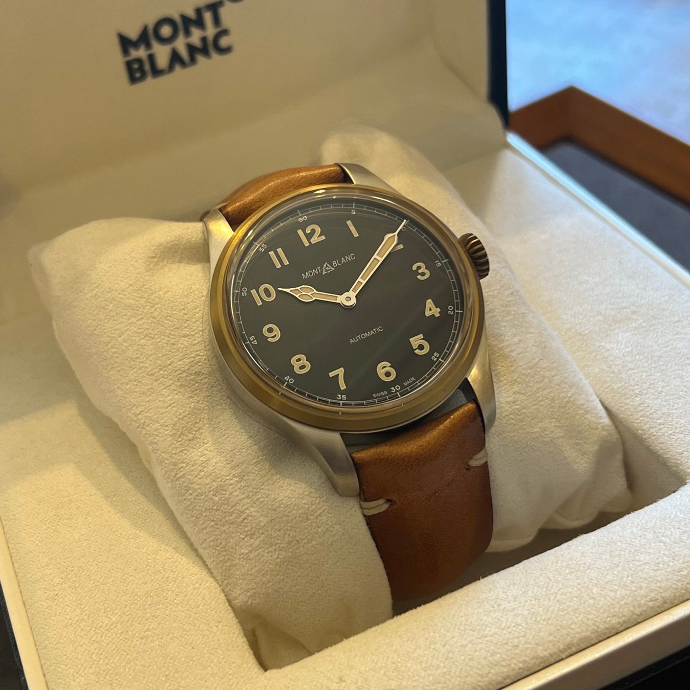 Montblanc Uhren: FLASH SALE Montblanc 1858 Automatic Full Set MB116241 – Gebraucht aus Carouge GE von Watchaser 1