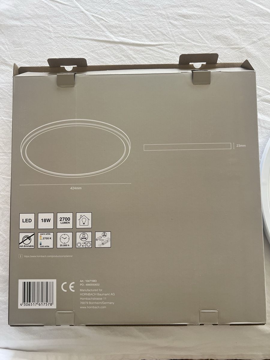 Lampen: LED Deckenleuchte rund neu 42cm – Neu und originalverpackt aus Steinhausen von Kasetti 3