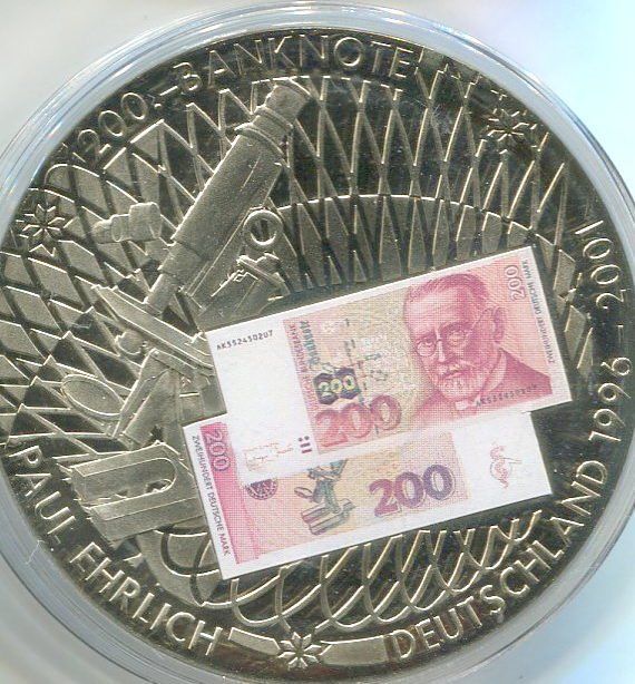 Médailles: Medaille 200 DM Paul Ehrlich. PP. – Neuf avec emballage d'origine à Basel par Butsch5