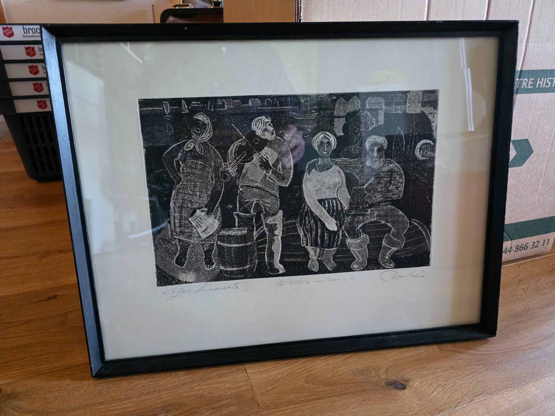 Foto & Immagini: Bild Lithografie Holzschnitt signiert – Usato da Walterswil BE venduto da Lonitti 4
