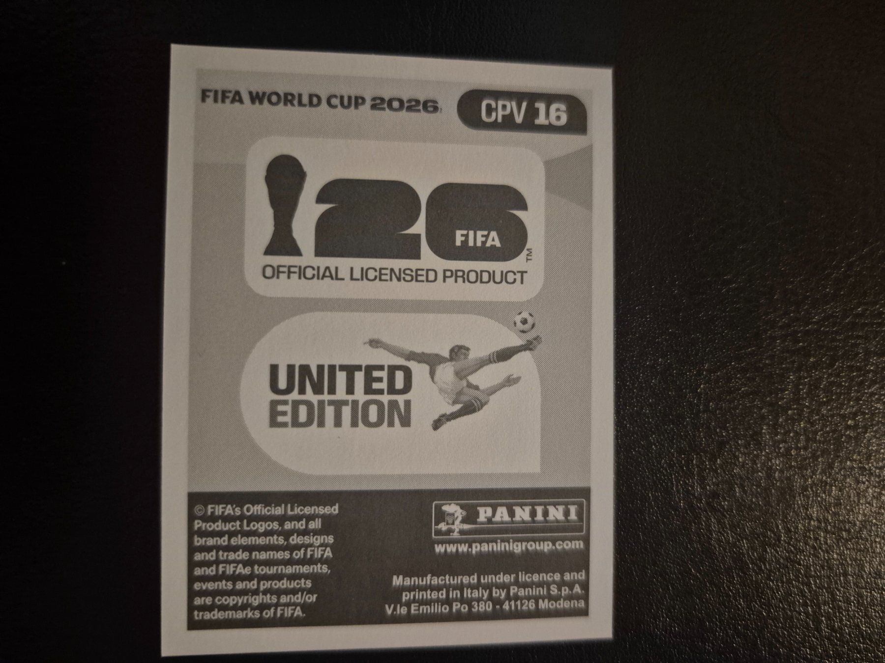 Panini Carte collezionabili: Panini WM 26 CPV 16 – Nuovo (secondo la descrizione) da Rorschacherberg venduto da AJ3108 1