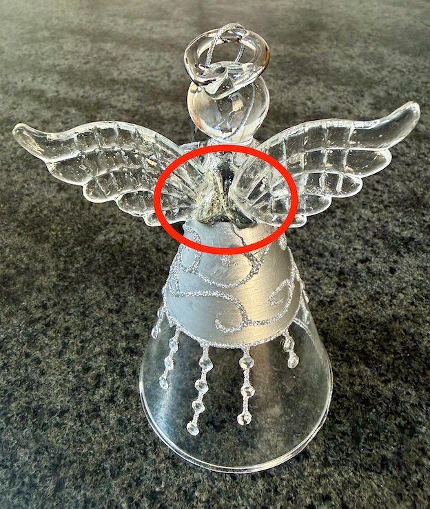 Tutte le decorazioni: Deux anges décoratifs en verre. – Usato da Châtillon JU venduto da laoo 3