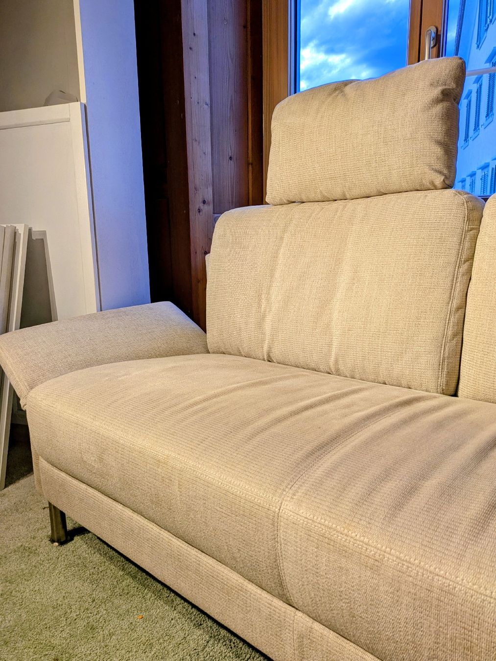 Intertime Divani: Designersofa Intertime Switzerland beige Stoff – Usato da Thalwil venduto da esist88 6