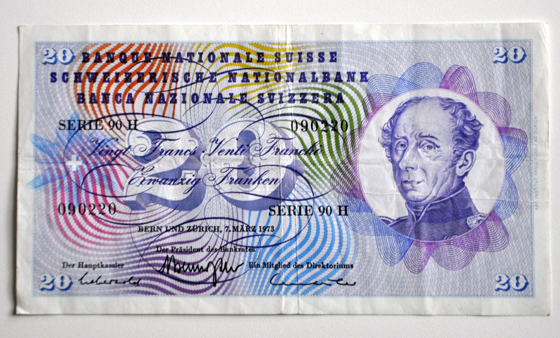 Banconote: 20 Franken Banknote – Usato da Andwil TG venduto da Wanton25